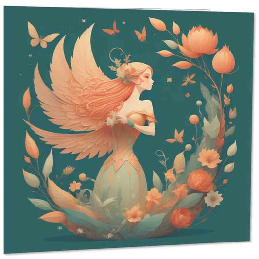 Woodland Girl Greeting Card - 145mm x 145mm