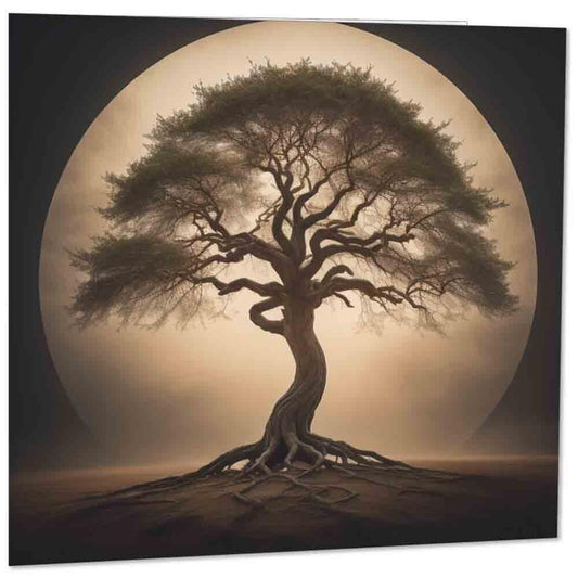 Tree of life Nature Horizon Greeting Card 145mm x 145mm