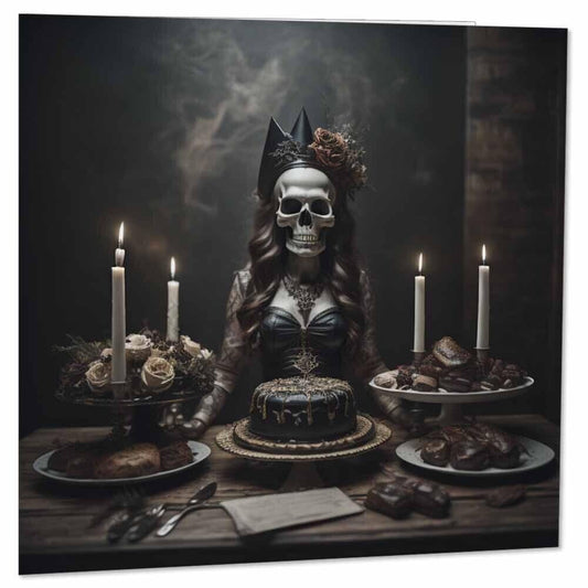 Gothic Birthday Card Greeting Card Goth Alternative Satanic Cards 145 x 145mm