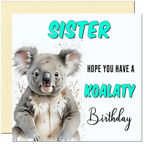 Koala Birthday Card for Men women - Funny Pun