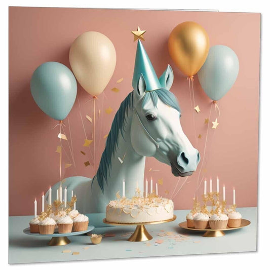 Horse Birthday Card Pony Birthday 145 x 145mm