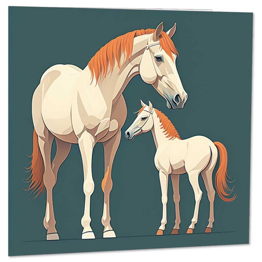 Horse Greeting Card Horses birthday card 145 x 145mm