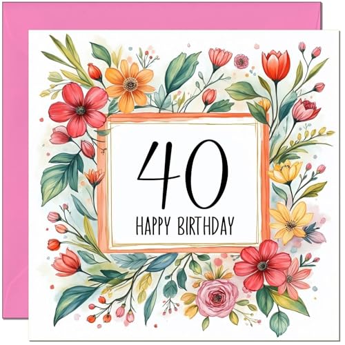 Birthday Card for Women - Any Age - Floral