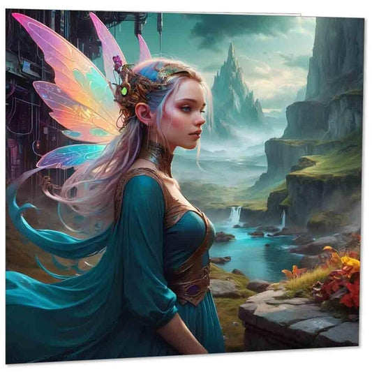 Fantasy Greeting Card - Fairy Queen Greeting Card 145mm x 145mm