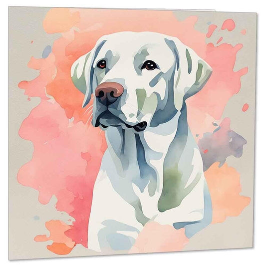 Labrador Dog Greeting Cards Labrador Birthday Card - 145mm x 145mm