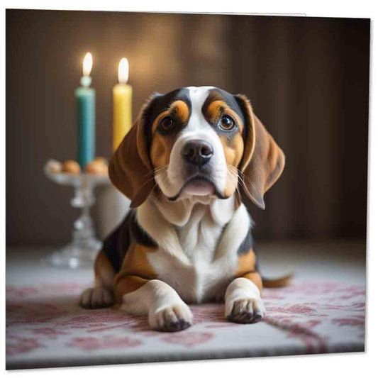 Beagle Dog Greeting Card - 145mm x 145mm
