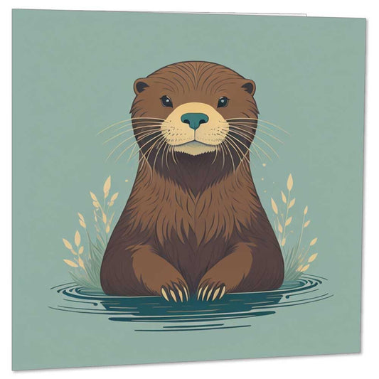 Otter Greeting Card 145 x 145mm