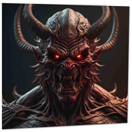 Demon Devil Greeting Card 145mm x 145mm