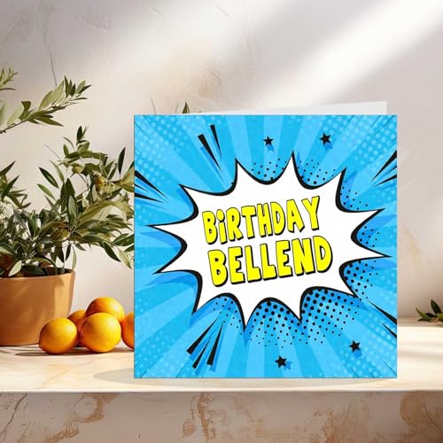 Rude Funny Birthday Card - B*llend - Funny Offensive birthday Cards for Best Friend Dad Uncle Brother Joke Novelty Humour