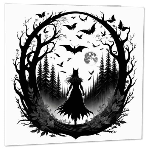 Forest Witch Greeting Card Witchcraft Witches 145 x 145mm