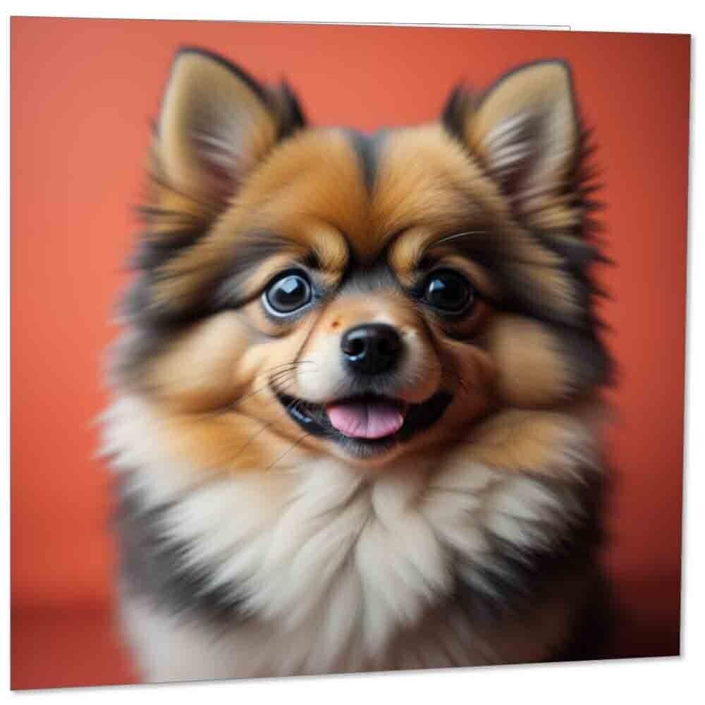 Pomeranian Greetings Card Dog 145mm x 145mm