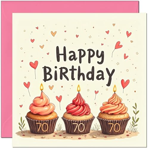 Birthday Card - Cupcake Numbers - Ladies Cute