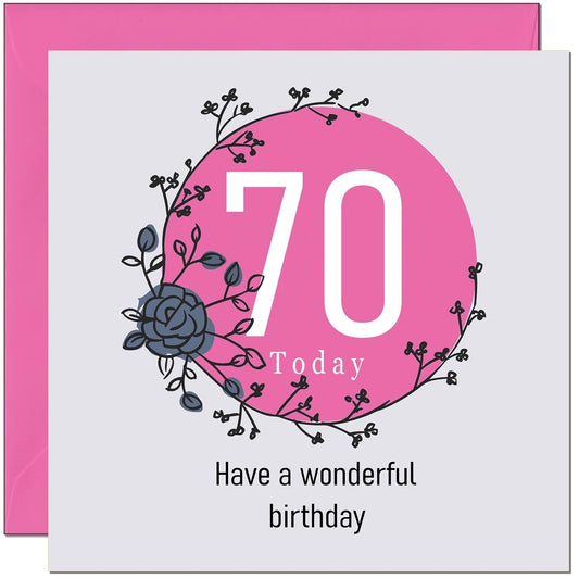 Birthday Card for Women Female - Classy Elegant Floral
