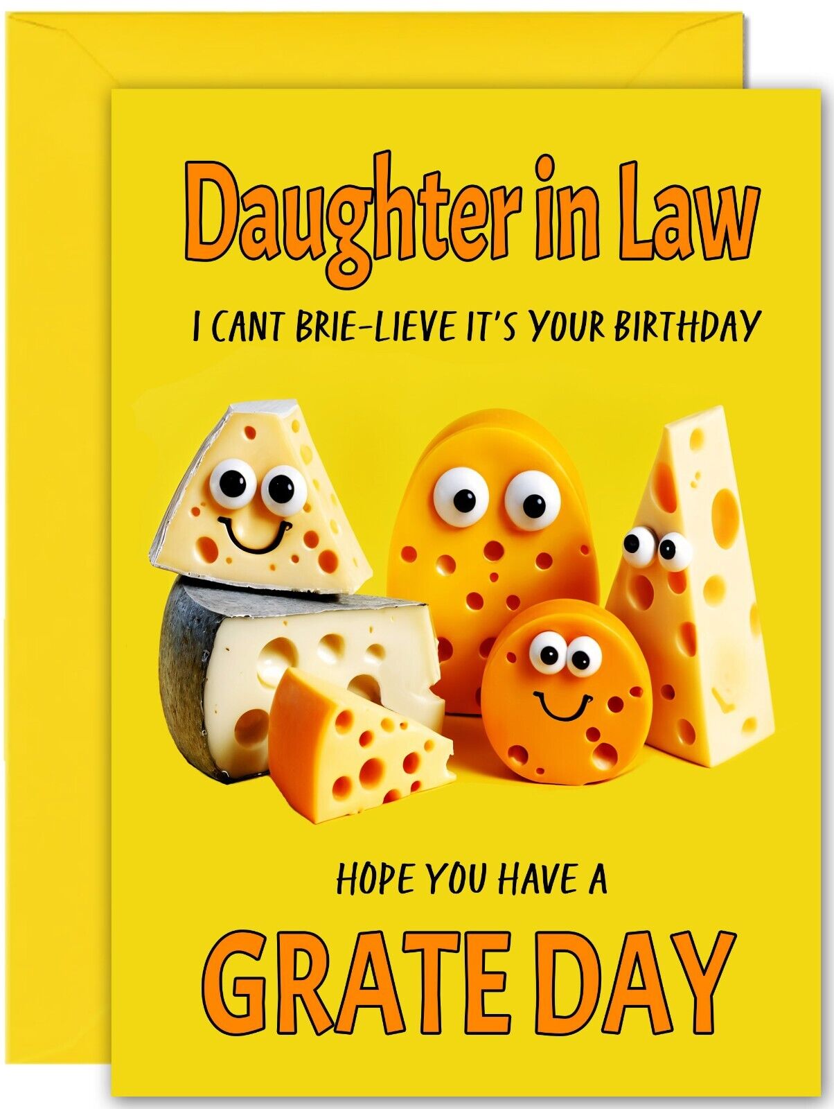 Cheesy Birthday Card - Large A5 Size - Cheese Funny