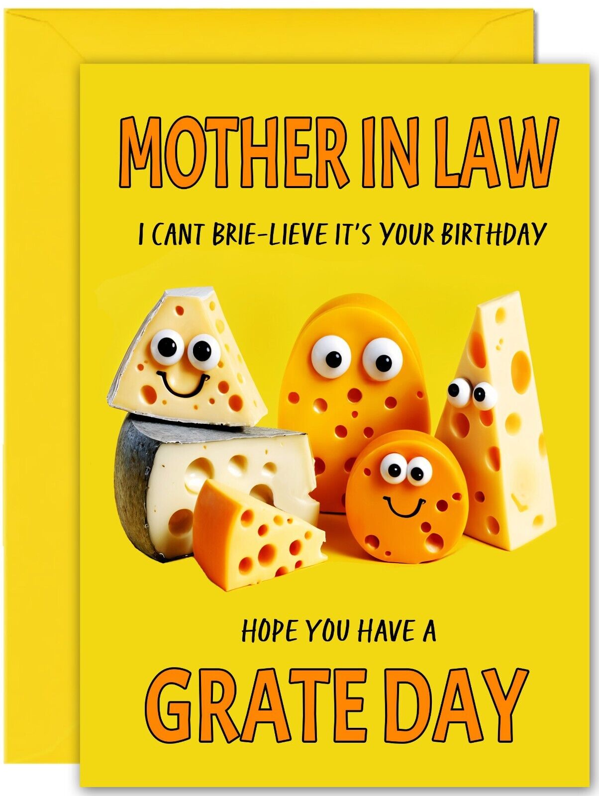 Cheesy Birthday Card - Large A5 Size - Cheese Funny