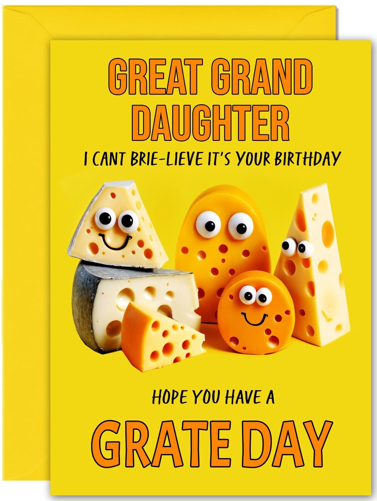 Cheesy Birthday Card - Large A5 Size - Cheese Funny