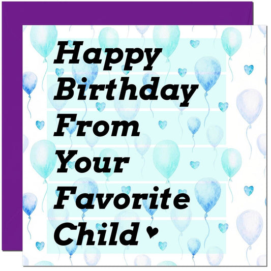 Funny Birthday Card for Mum Dad From Son Daughter - Parents birthday card