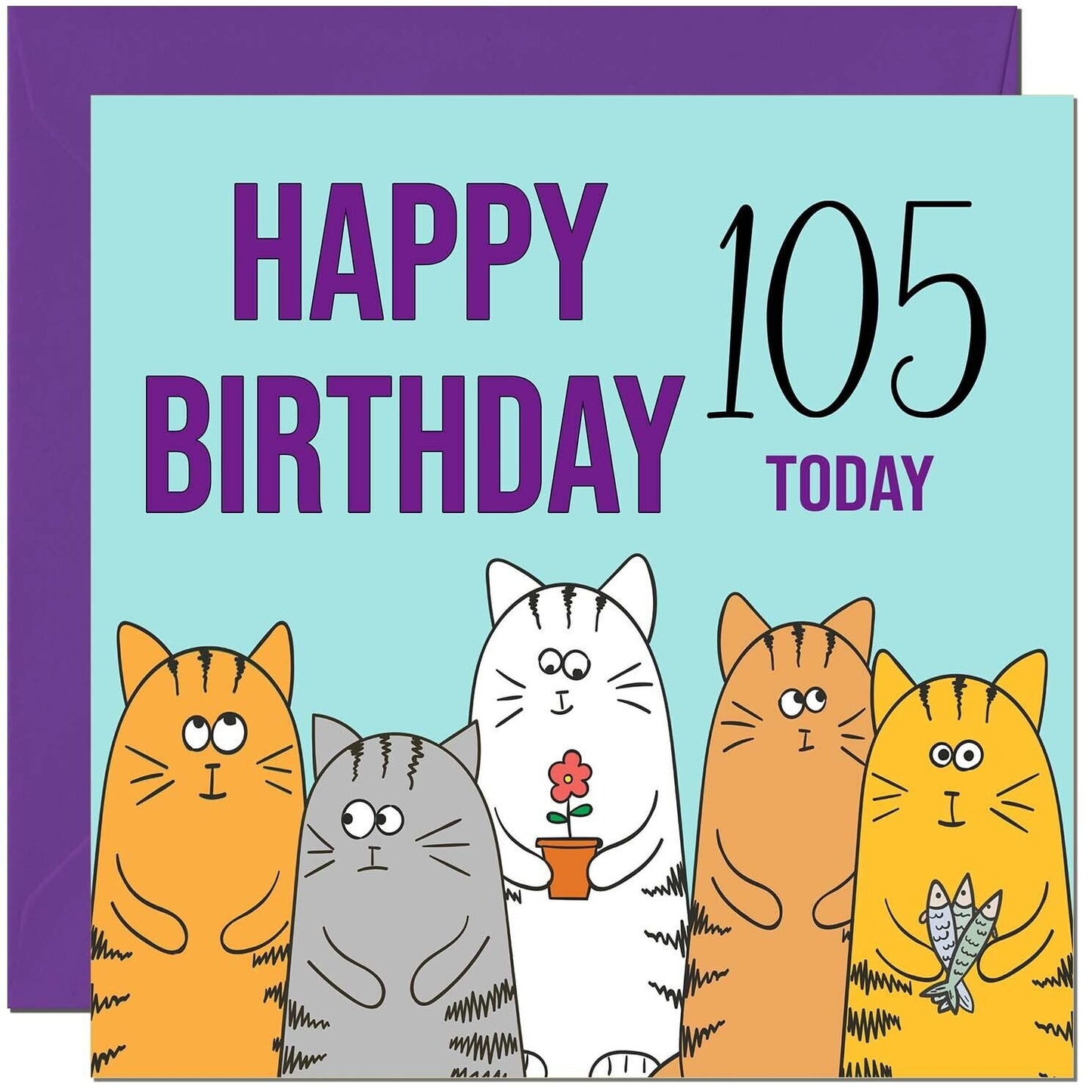 Happy Birthday Card - Cute Cats