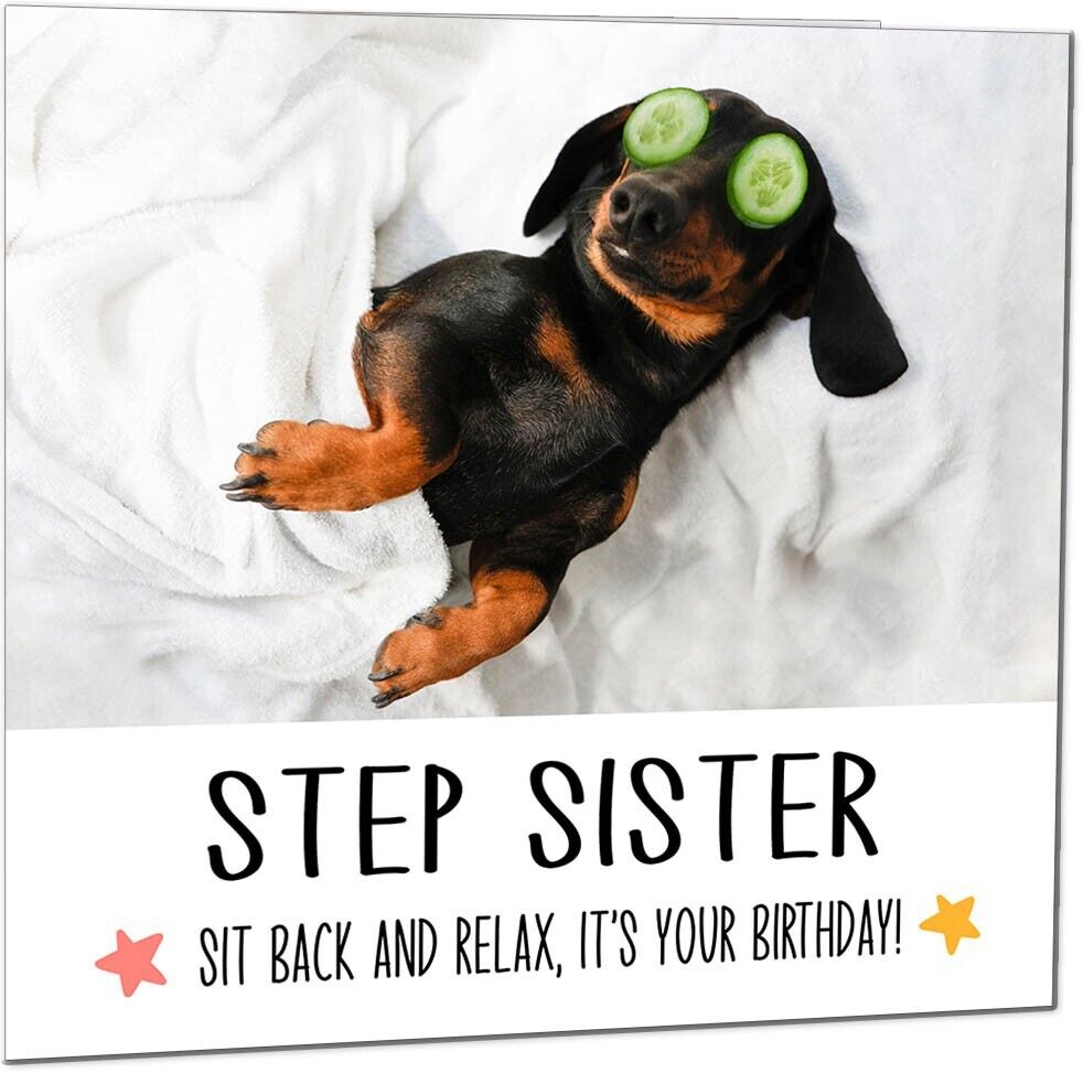 Birthday Card - Relax Dog Dachshund Funny