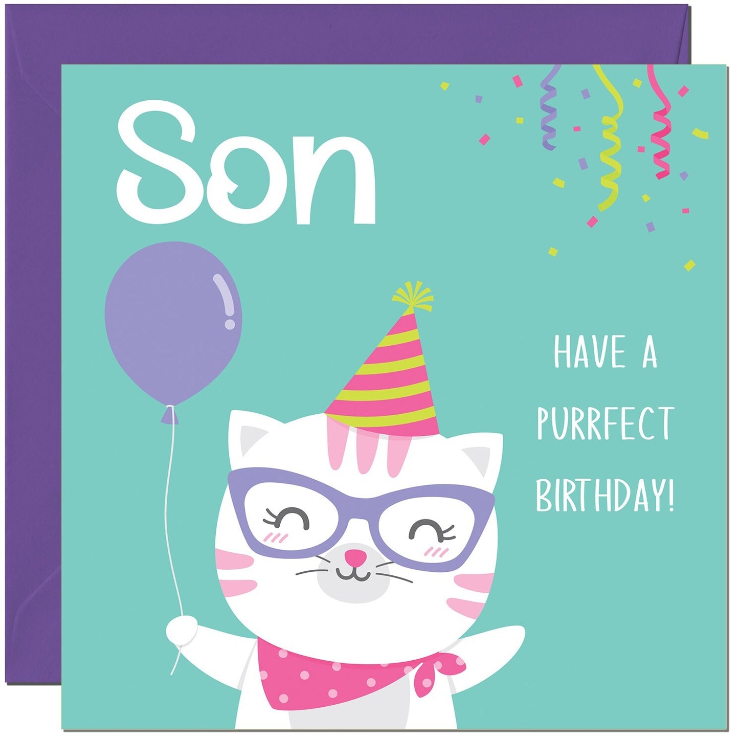 Purrfect Birthday - Kitty Cute Cat