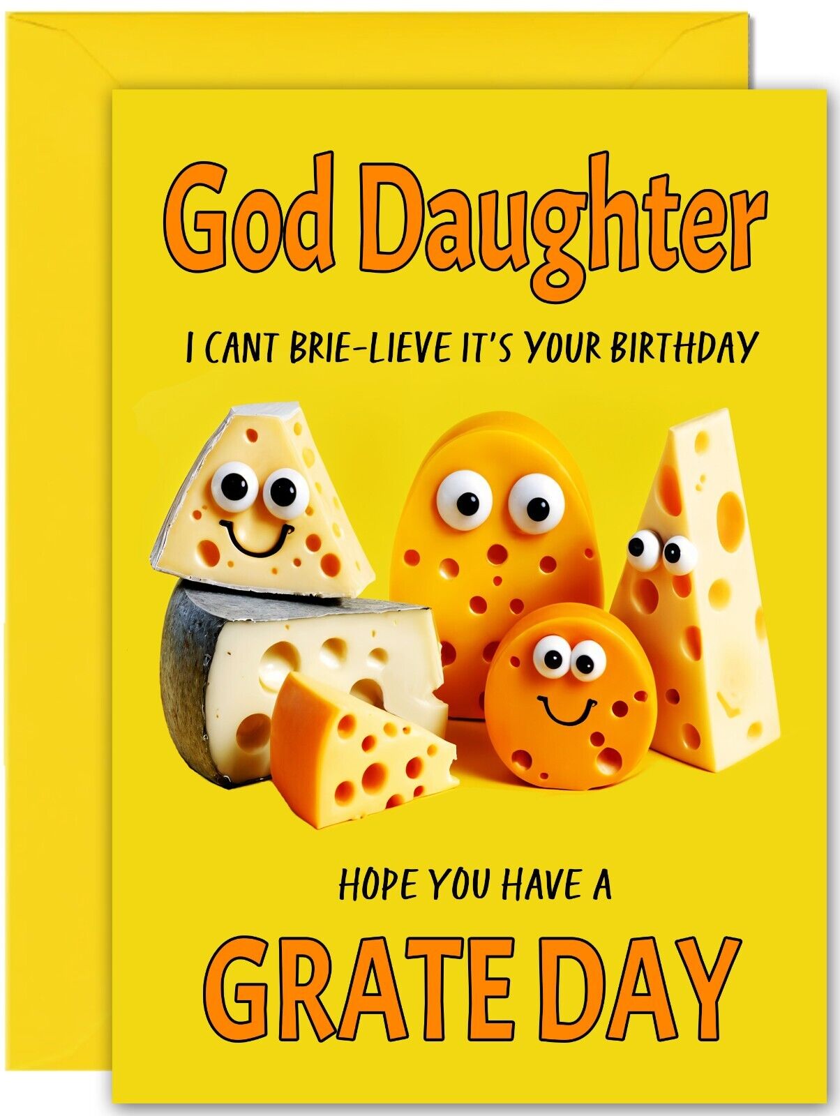 Cheesy Birthday Card - Large A5 Size - Cheese Funny
