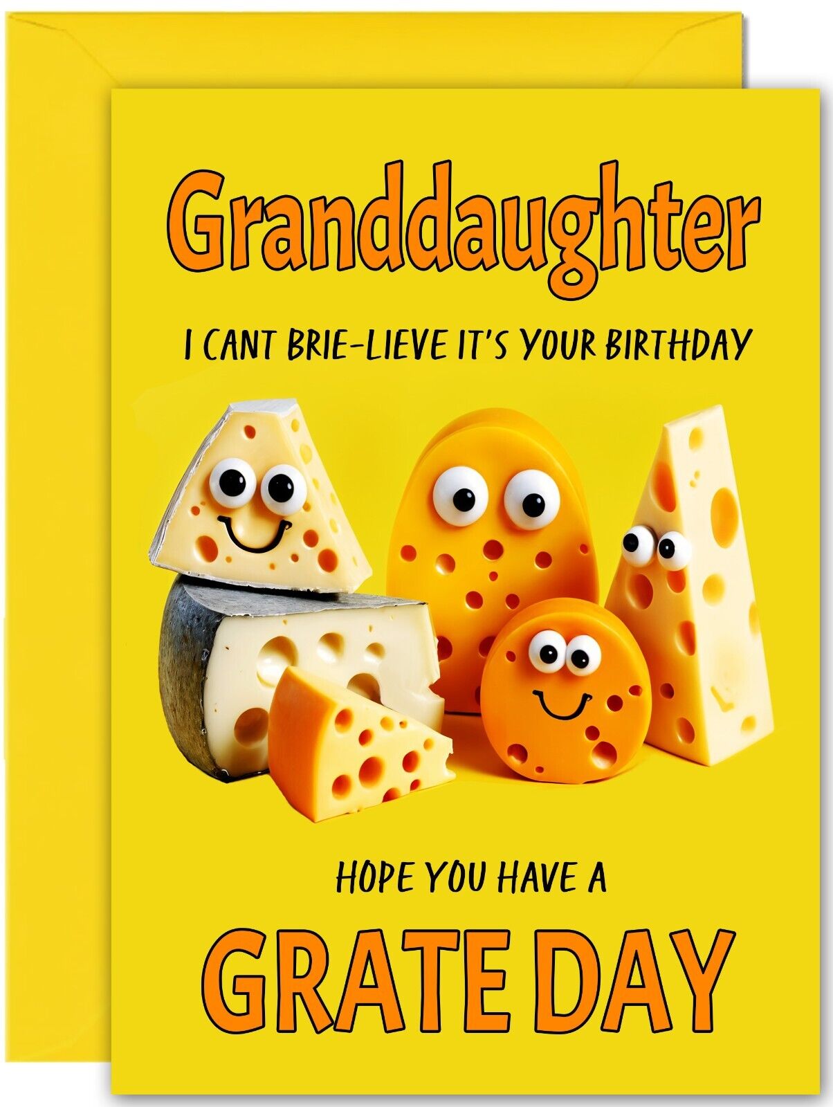 Cheesy Birthday Card - Large A5 Size - Cheese Funny
