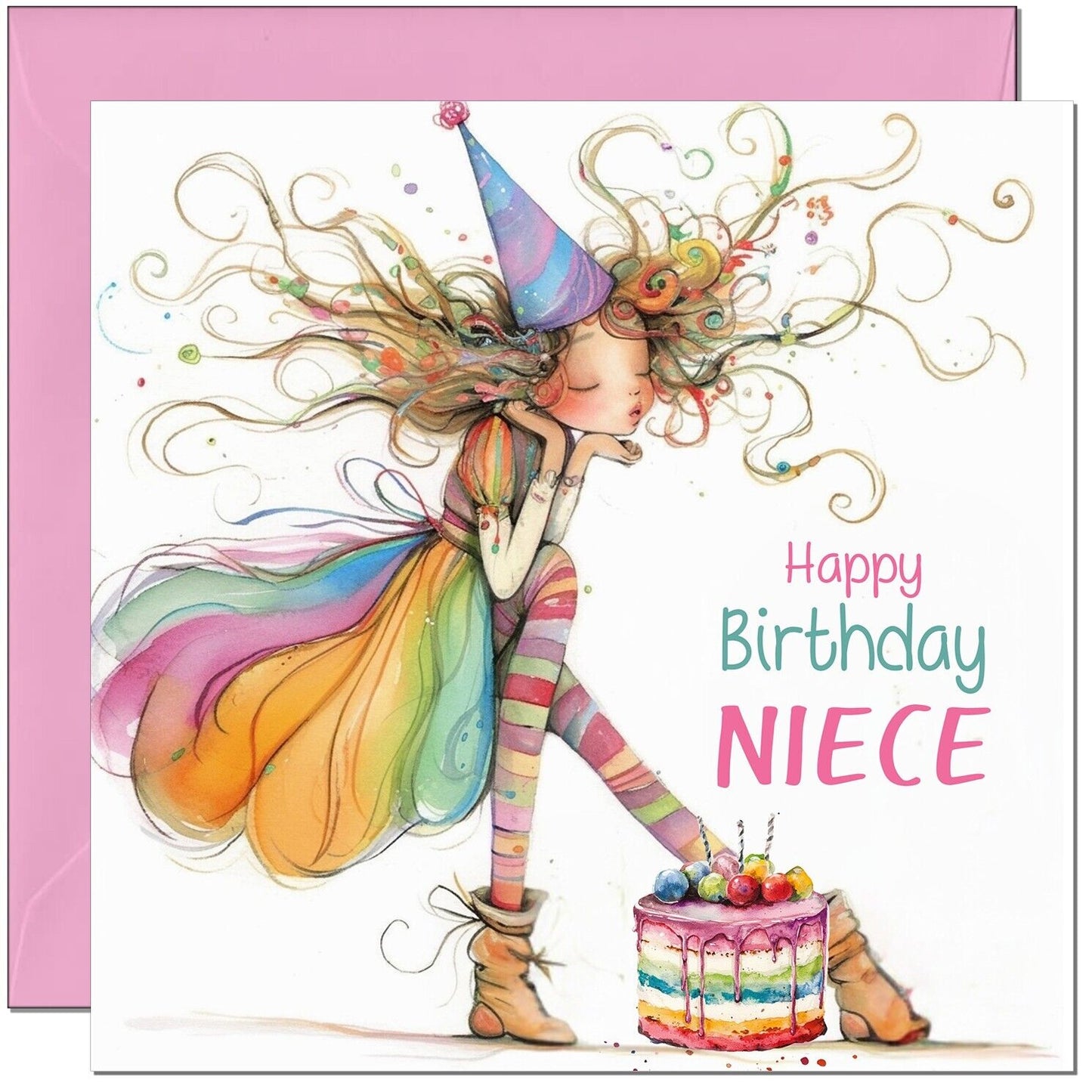 Birthday Card for Girls - Cute Birthday Card Daughter Granddaughter women