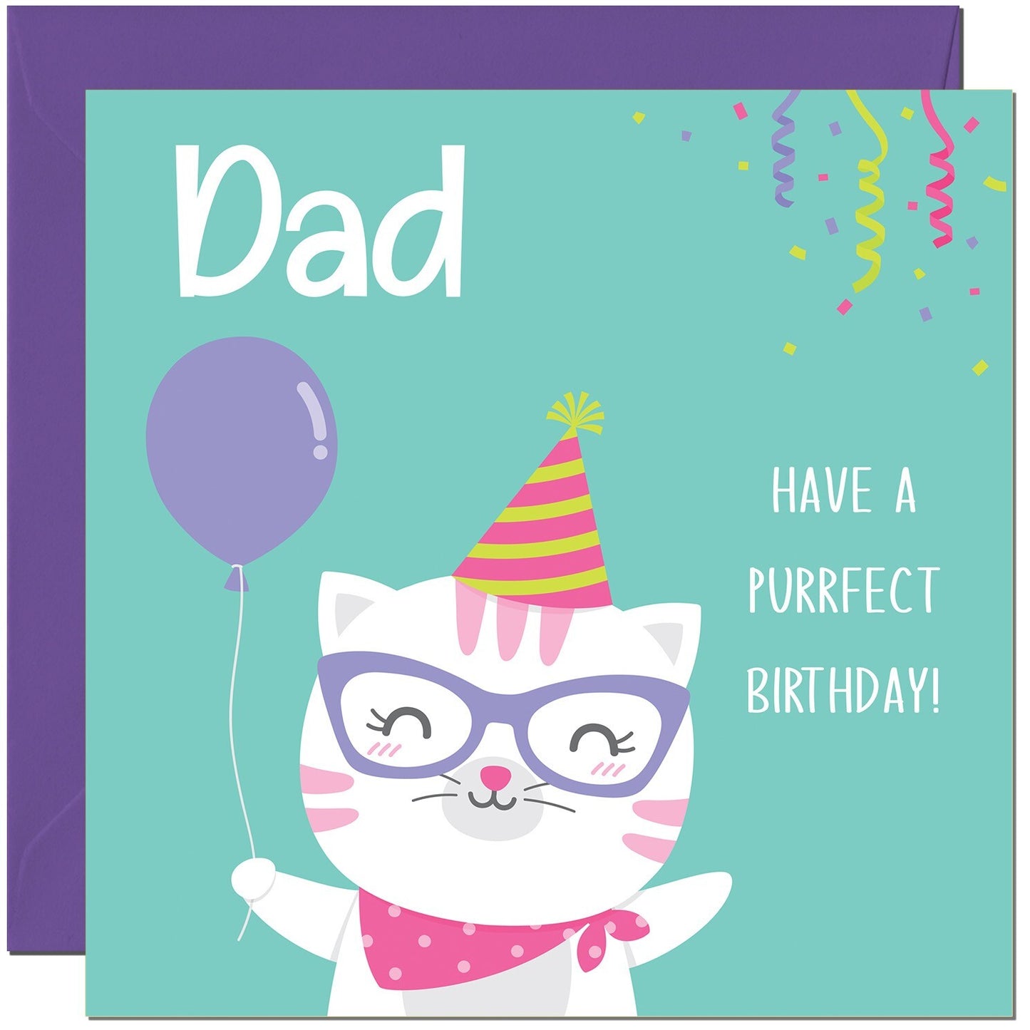 Purrfect Birthday - Kitty Cute Cat