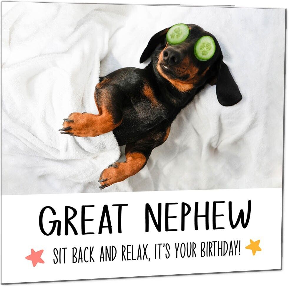 Birthday Card - Relax Dog Dachshund Funny