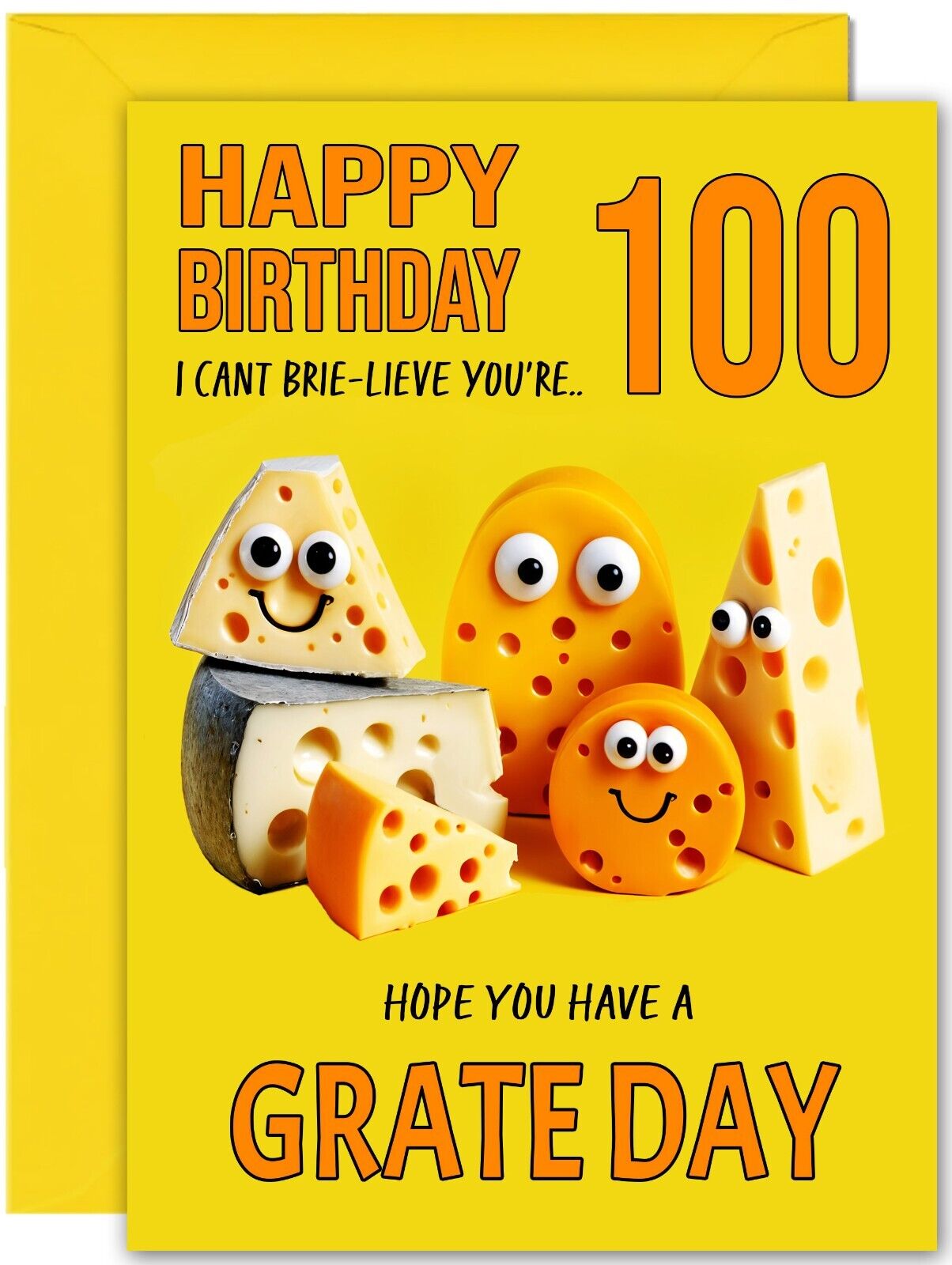 Cheesy Birthday Card - Large A5 Size - Cheese Funny