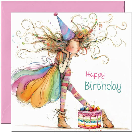Birthday Card for Girls - Cute Birthday Card Daughter Granddaughter women