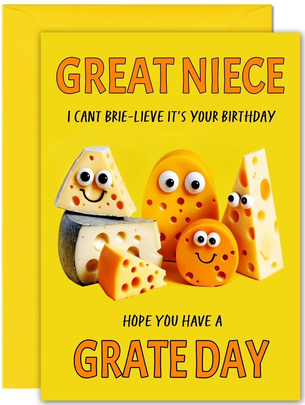 Cheesy Birthday Card - Large A5 Size - Cheese Funny