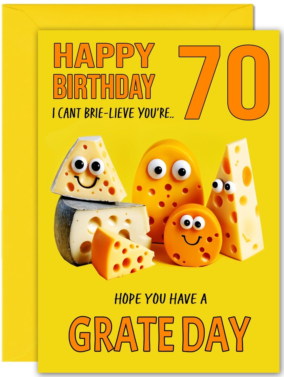 Cheesy Birthday Card - Large A5 Size - Cheese Funny