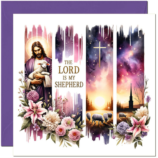 Christianity Greeting Card - Jesus Shepherd - Christian Card With Envelope