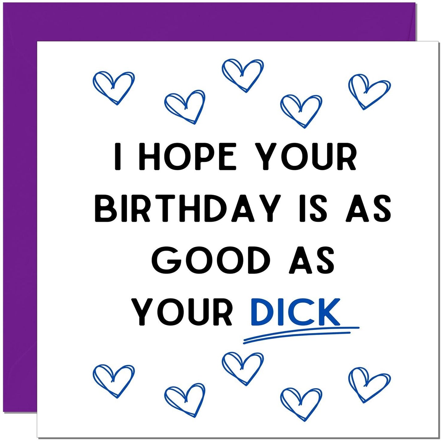 Rude Boyfriend Birthday Card for Him - Funny Birthday Card for Boyfriend Husband