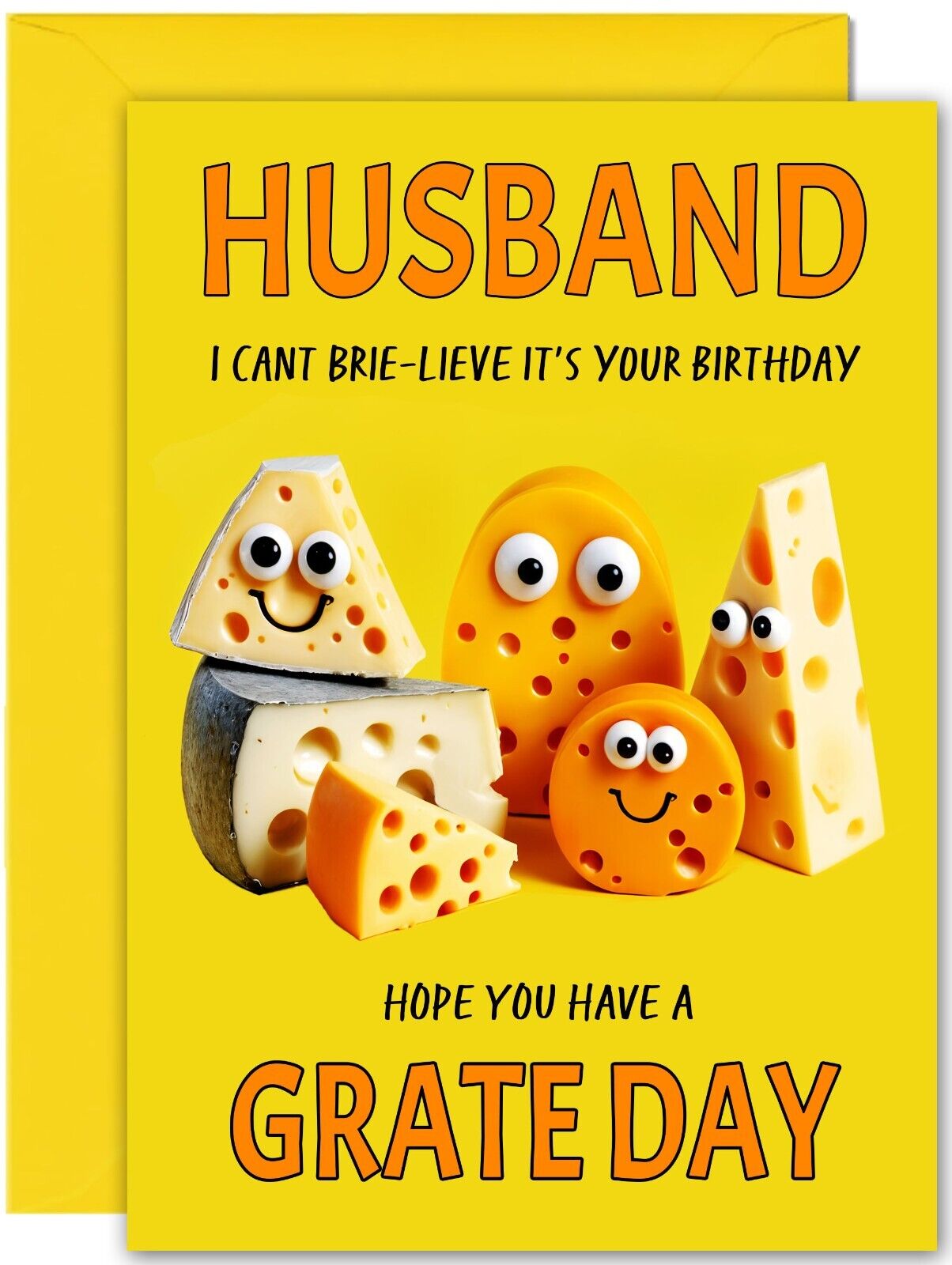 Cheesy Birthday Card - Large A5 Size - Cheese Funny