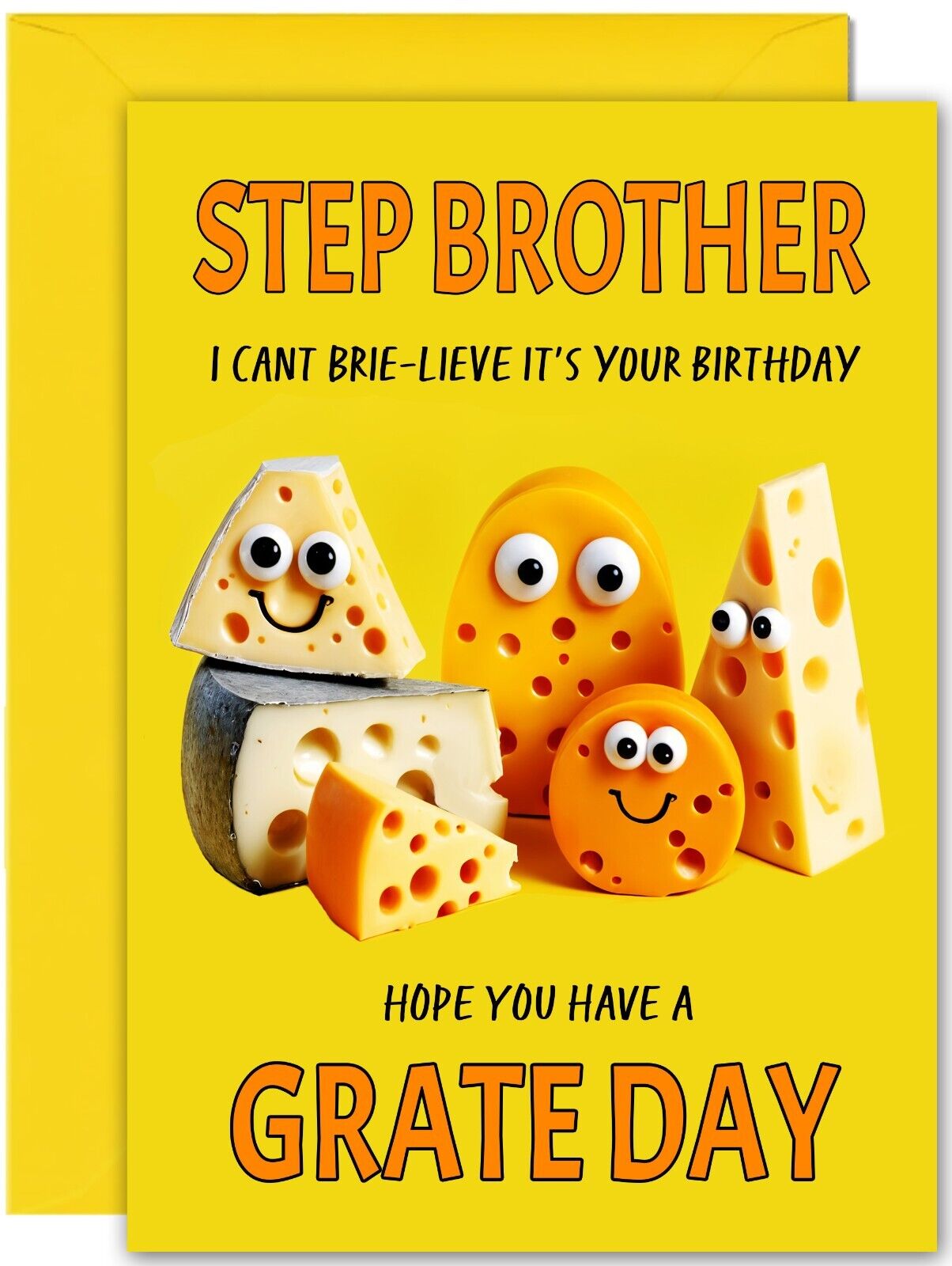 Cheesy Birthday Card - Large A5 Size - Cheese Funny