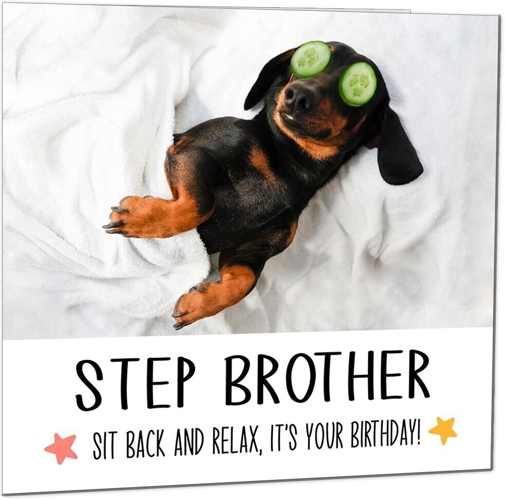 Birthday Card - Relax Dog Dachshund Funny