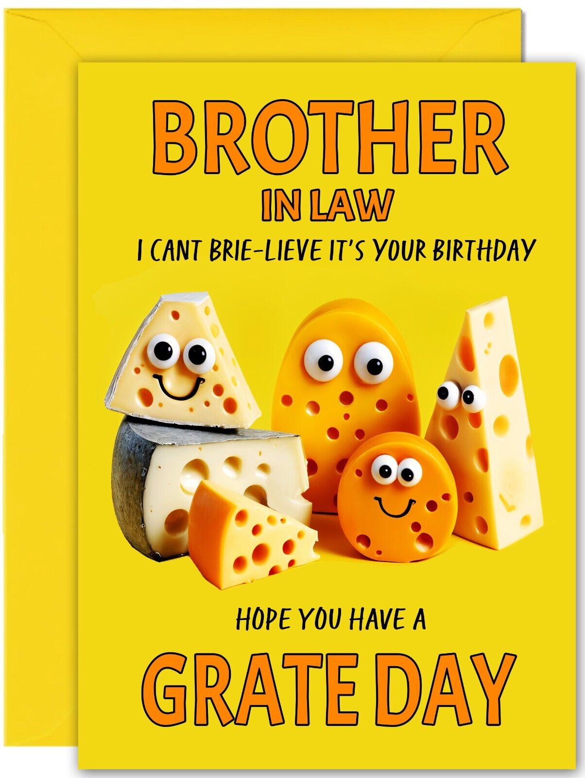 Cheesy Birthday Card - Large A5 Size - Cheese Funny