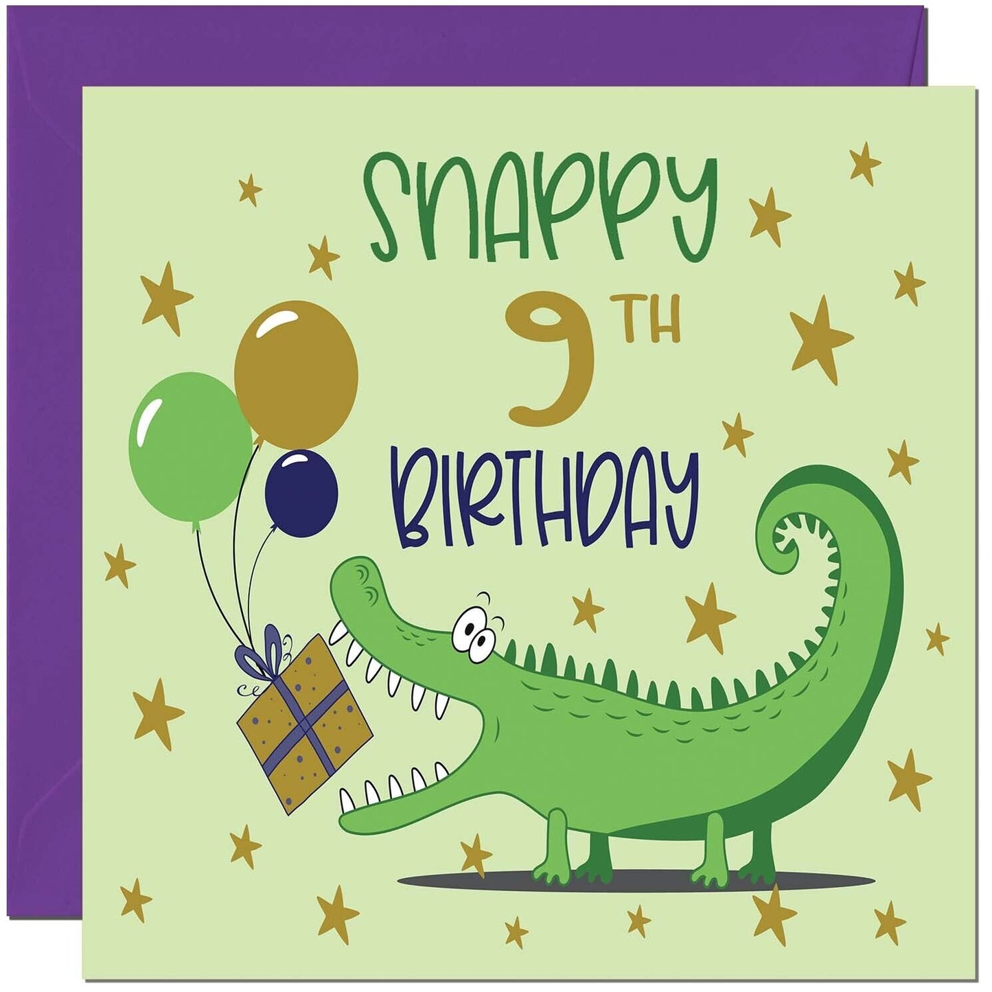 Funny Birthday Card - Snappy Birthday Crocodile