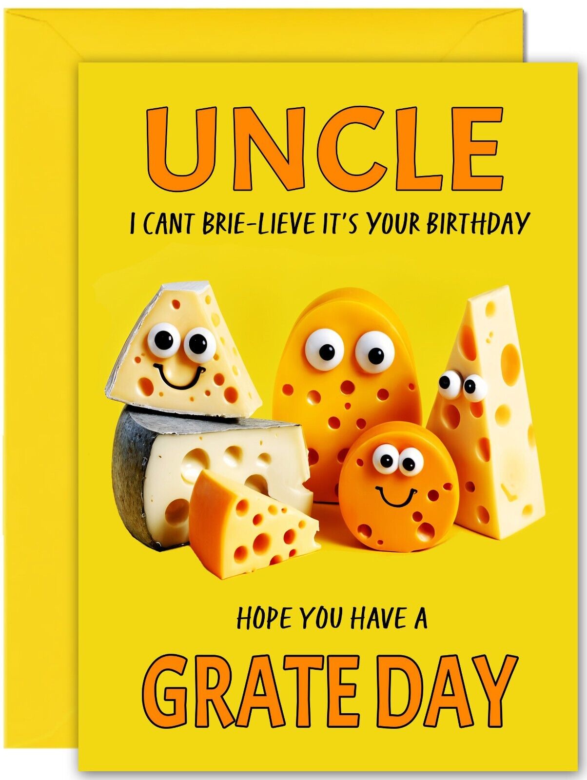 Cheesy Birthday Card - Large A5 Size - Cheese Funny