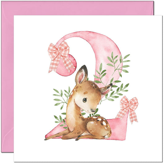 Birthday Card for Girls - Cute Birthday Card for Daughter Child Baby Infant Girl