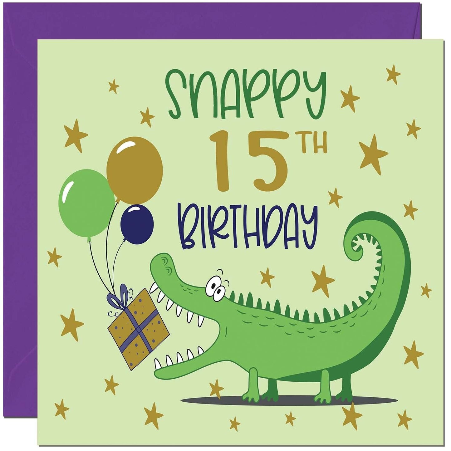 Funny Birthday Card - Snappy Birthday Crocodile