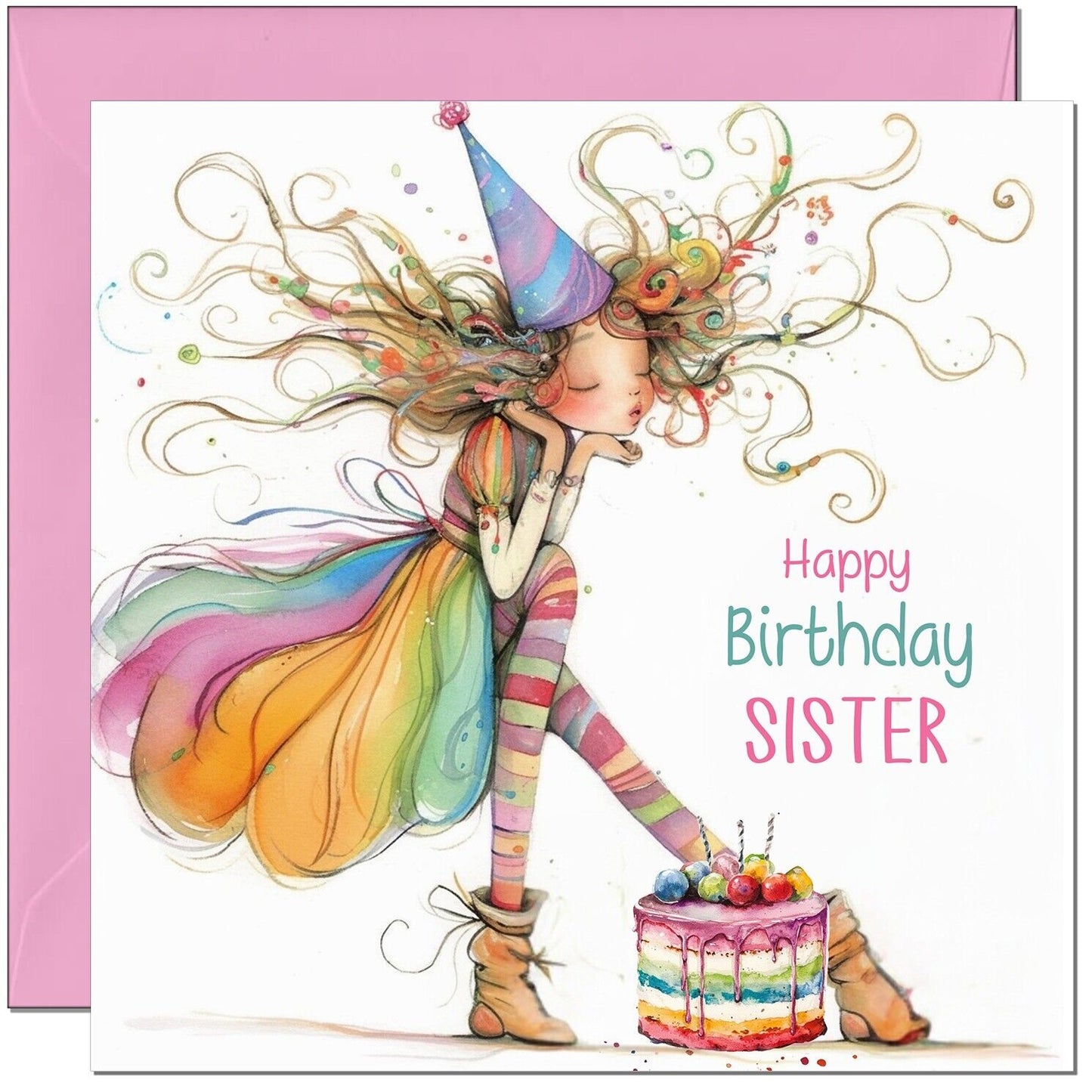 Birthday Card for Girls - Cute Birthday Card Daughter Granddaughter women