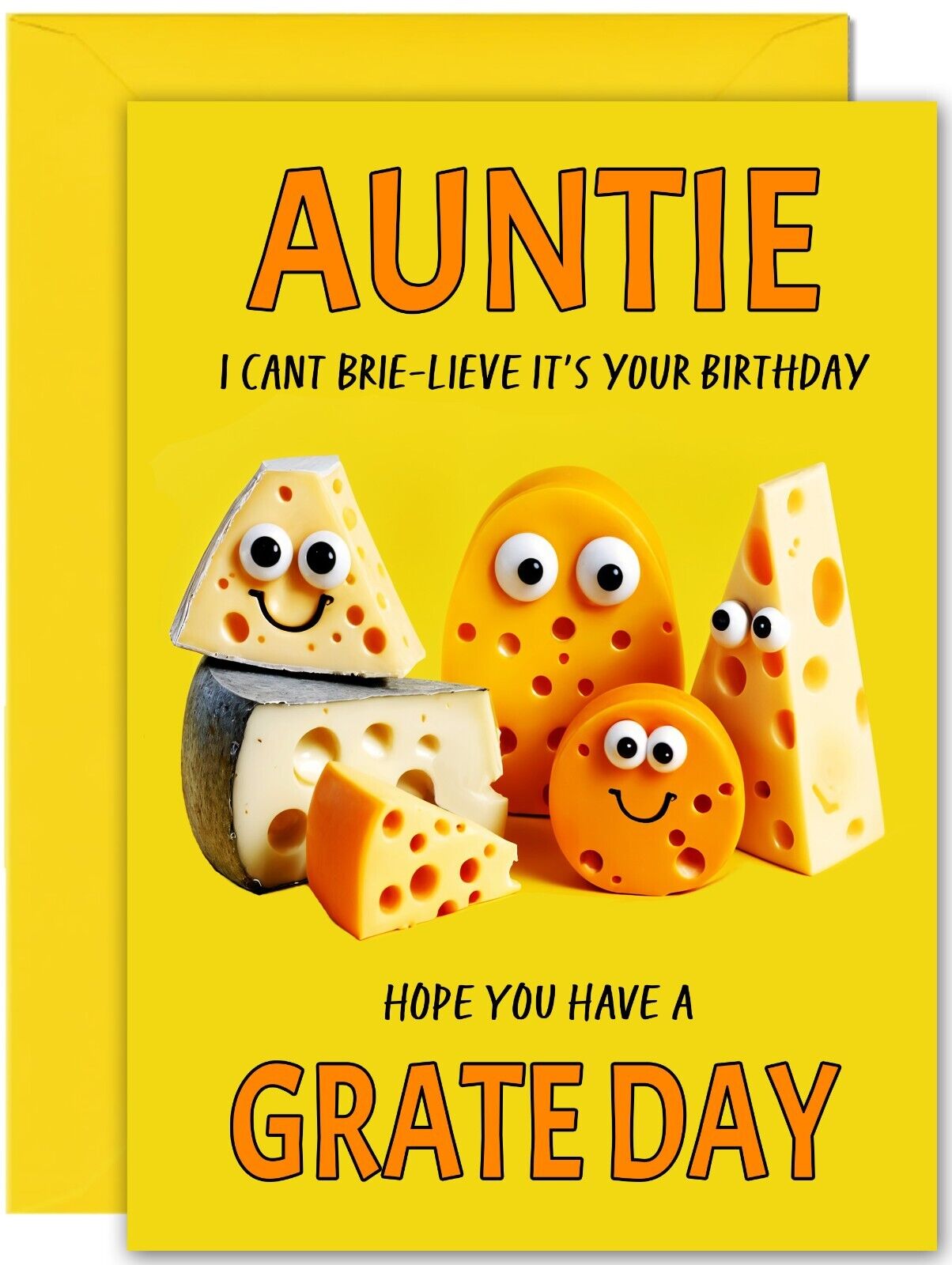 Cheesy Birthday Card - Large A5 Size - Cheese Funny