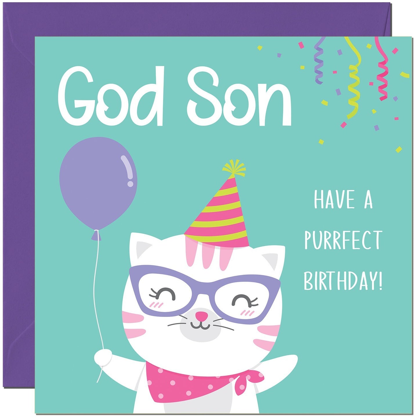Purrfect Birthday - Kitty Cute Cat