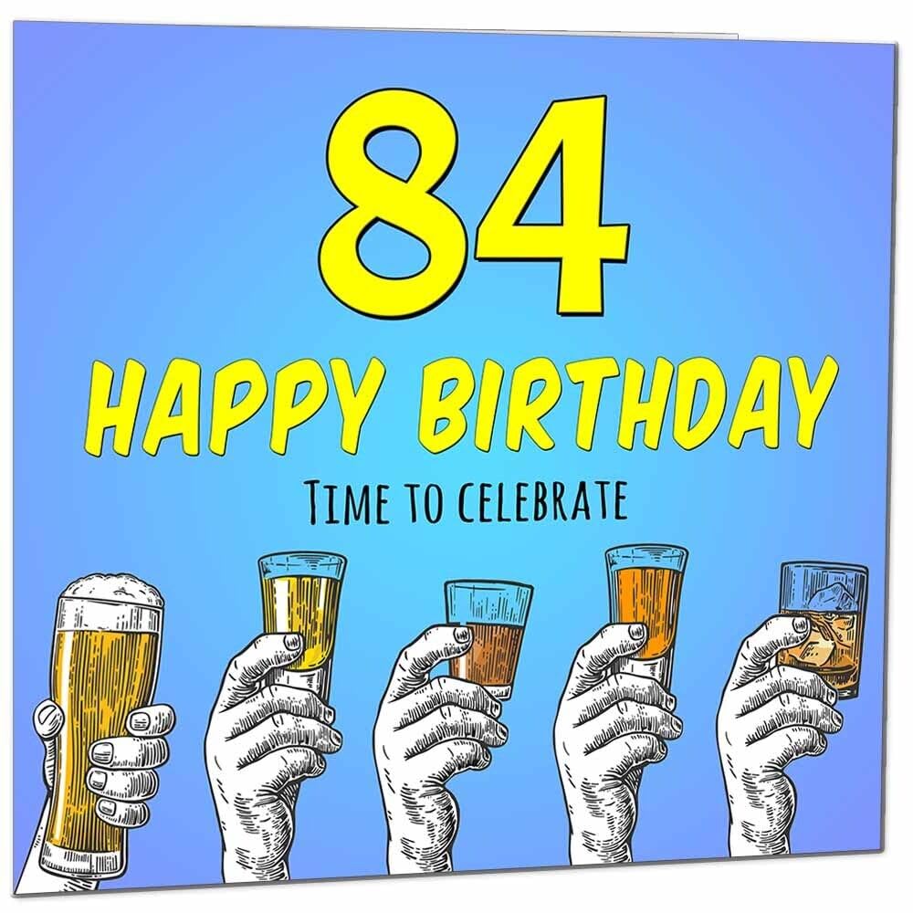 Birthday Card for Men Him Beer Drinks Men's