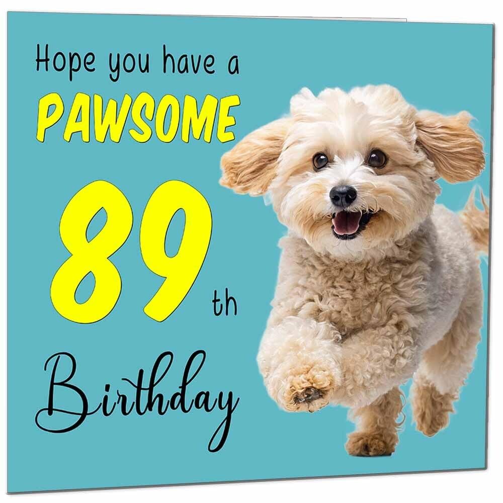 Birthday Card for Men Women Dog Pawsome