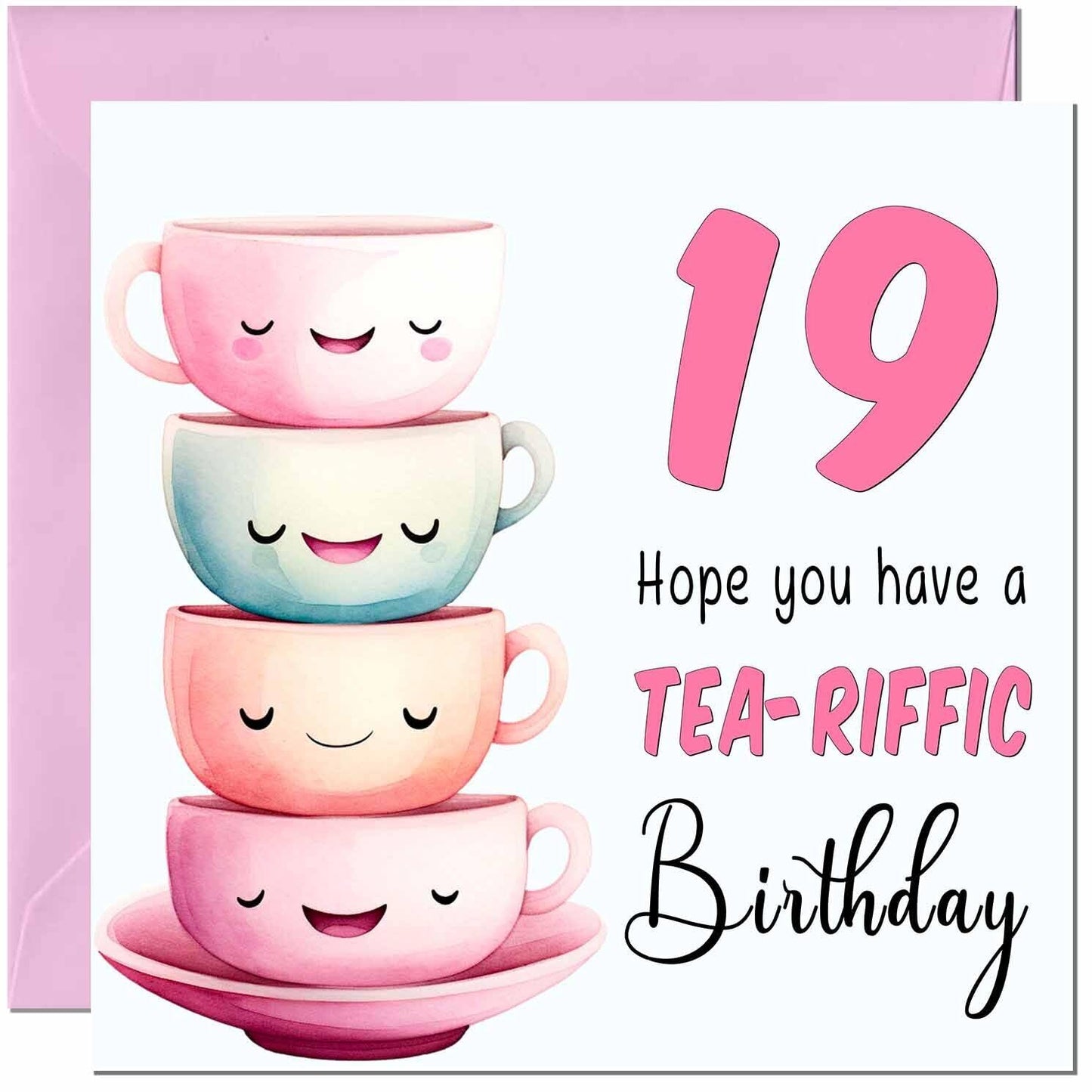 Birthday Card for Women Tea-Riffic Cute