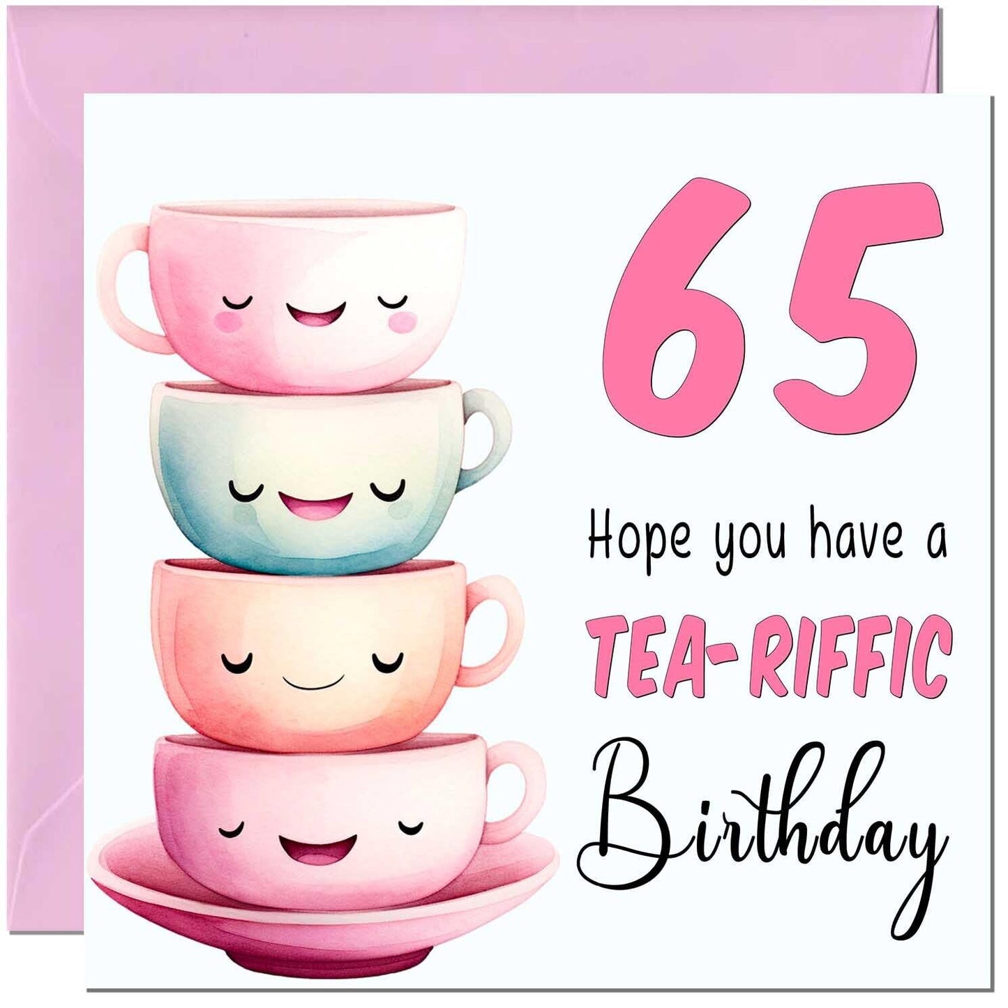 Birthday Card for Women Tea-Riffic Cute